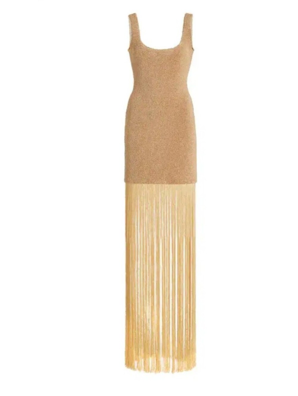 Nanushka Fringed Boucle Mini Dress Size 2 Natural Raffia